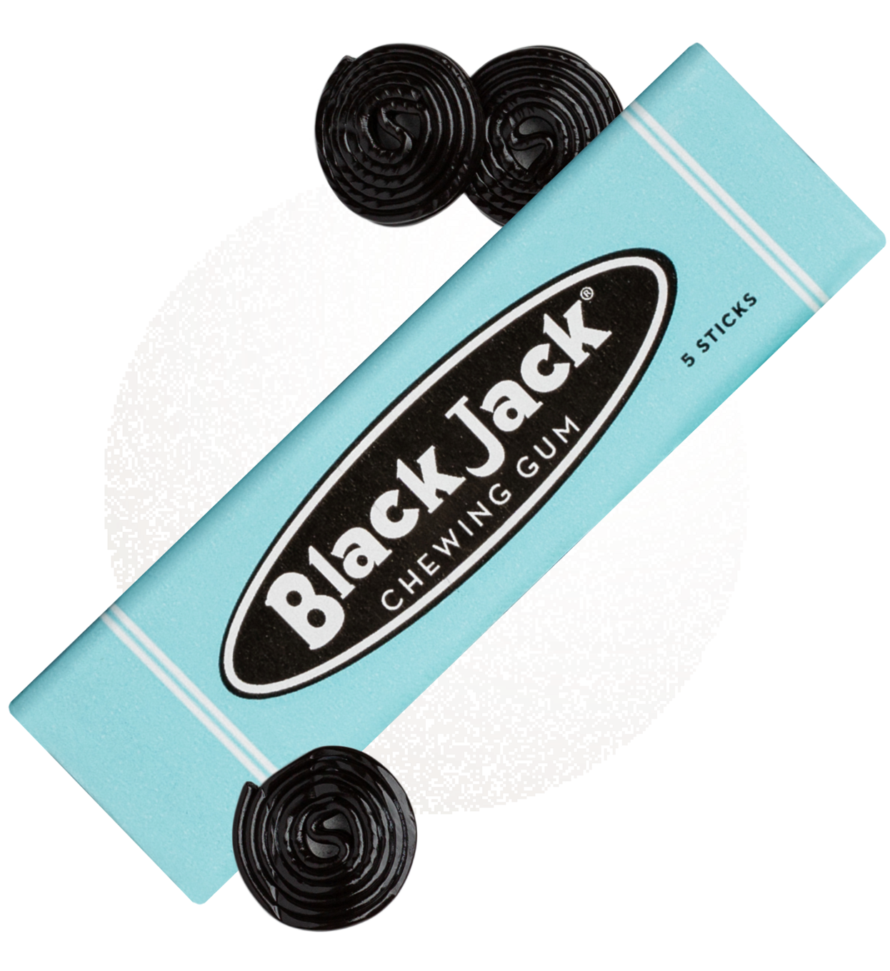 Black Black Chewing Gum Freshening and Tasty