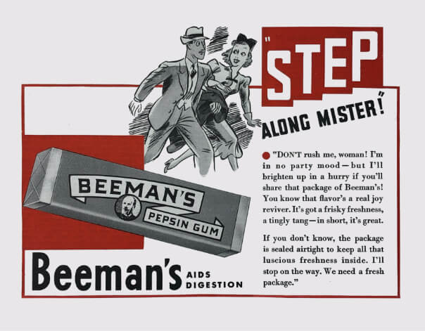 STEP along master! Beeman's aids digestion