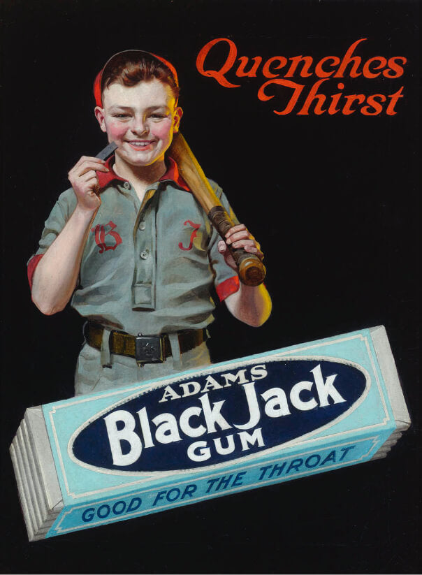 Quenches Thirst Adams Black Jack Gum Good For The Throat